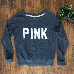 Comfy Distressed PINK Pullover